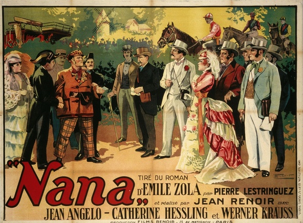 François Florit-Affiche pour le film de Jean Renoir Nana