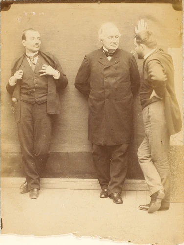 Le Docteur Potin (à gauche, un homme non identifié, à droite, de profil, Gervex) - Henri Mairet