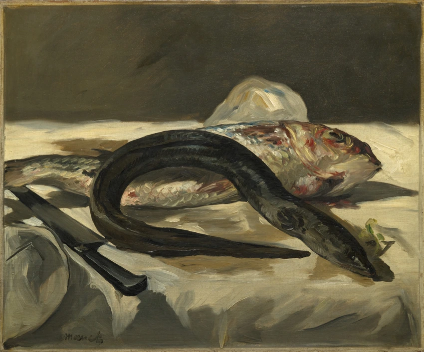 Anguille et rouget - Edouard Manet