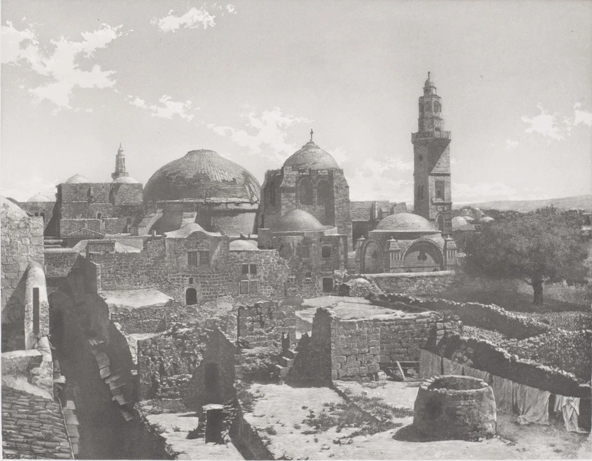 Mosquée, Saint-Sépulcre de Jérusalem - Charles Nègre