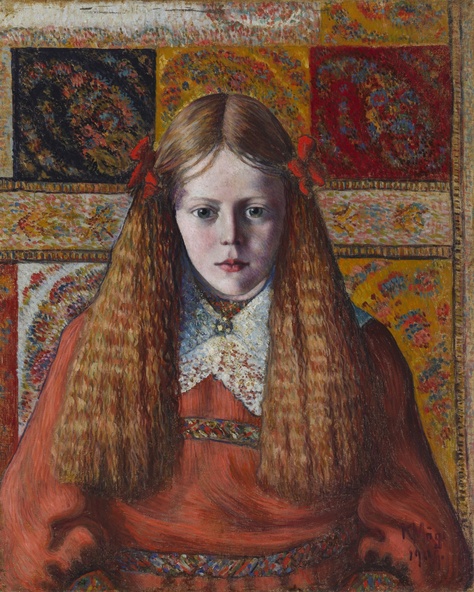 Konrad Mägi-Portrait de jeune Norvégienne