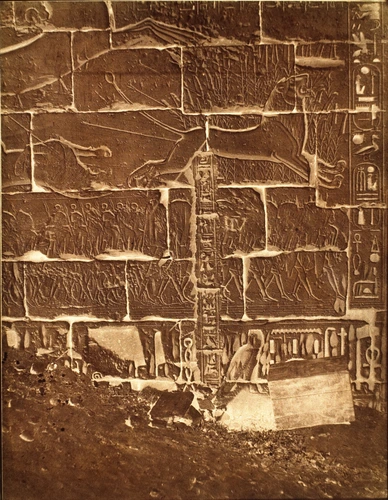 Médinet-Habou, mur du nord, face extérieure du temple, série "Aik Poun" - John Beasley Greene