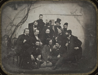 Philibert Perraud-Groupe d'artistes à Rome