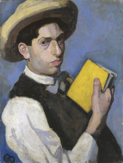 Róbert Berény-Autoportrait au chapeau de paille