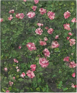 Julian Schnabel-Peinture de rose (Près de la tombe de Van Gogh) XVII