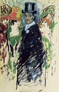 Pablo Picasso-Autoportrait en haut de forme