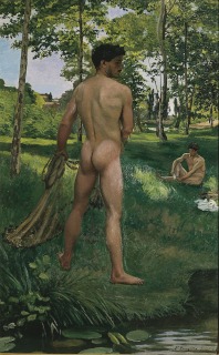 Frédéric Bazille-Le Pêcheur à l'épervier