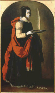 Francisco de Zurbarán-Sainte Lucie