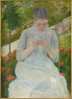 Jeune fille au jardin (entre 1880 et 1882), Cassatt, Mary