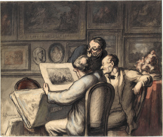 Les amateurs d'estampes [The Print Collectors], Honoré Daumier