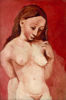 Nu sur fond rouge (en 1906), Picasso, Pablo