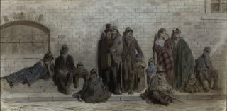 Gustave Doré-Scène de la rue à Londres