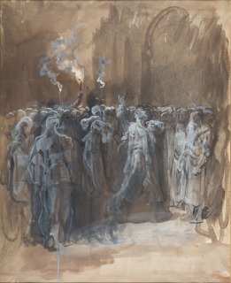 Gustave Doré-Illustration d'une scène de Macbeth de William Shakespeare
