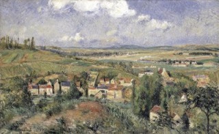 Camille Pissarro-L'Hermitage en été, Pontoise (L?R~Hermitage en verano, Pontoise)
