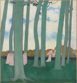 Paysage aux arbres verts ou Les Hêtres de Kerduel, Denis, Maurice