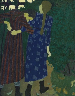 Edouard Vuillard-Fillettes se promenant