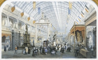 Provost-Exposition universelle de 1855, vue de la grande nef du Palais de l'Industrie