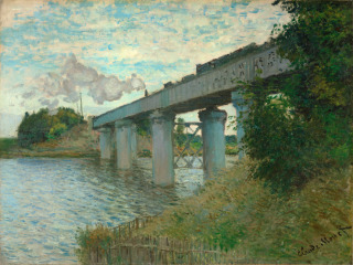 Le pont du chemin de fer à Argenteuil (Val d'Oise)