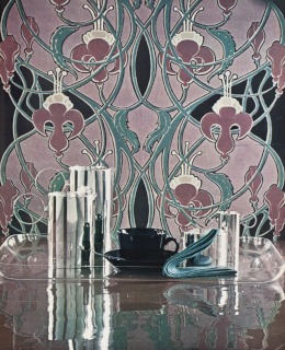 Photographie de Bouillaud parue dans la revue Elle, n°1243, 13 octobre 1969-Illustration de l'article de Misha de Potestad, Les nouveaux venus dans la maison Tissus d'ameublement Fuschia