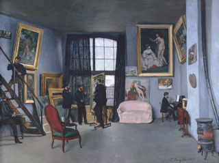 Frédéric Bazille, Edouard Manet-L'atelier de Bazille