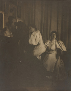 Autoportrait avec Yvonne et Christine Lerolle (en 1895), Degas, Edgar|Tasset, Delphine|Tasset, Guillaume Charles