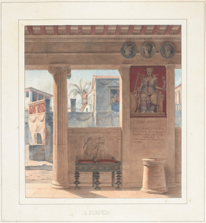 A Pompeia (détail), Duban, Félix