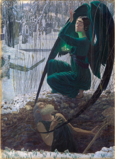 Carlos Schwabe-La Mort et le fossoyeur