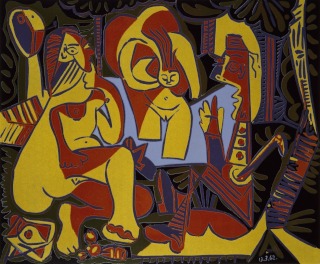 Pablo Picasso-Le déjeuner sur l'herbe d'après Manet, 13 mars 1962