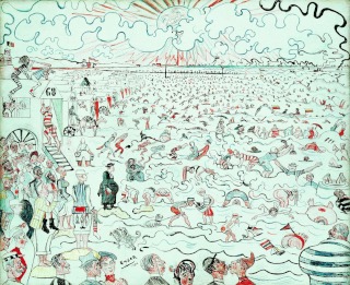 James Ensor-Les bains à Ostende