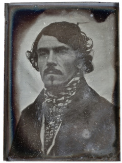 Portrait d'Eugène Delacroix de face, en buste, Riesener, Léon