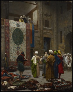 Jean-Léon Gérôme-Marchand de tapis au Caire