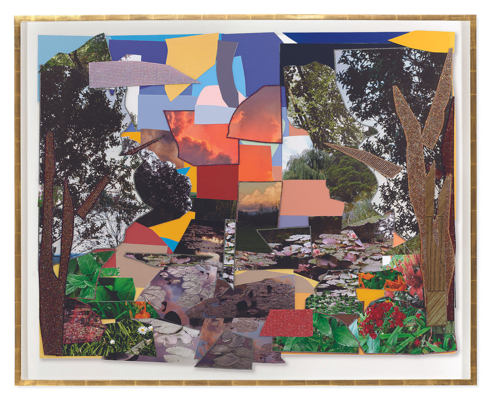 Mickalene Thomas, Le Jardin d'Eau de Monet, 2022