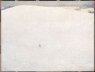 Paysage de neige, dit aussi Grand hiver (en 1904), Amiet, Cuno
