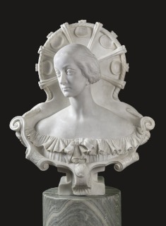 Félicie de Fauveau ; Hippolyte de Fauveau-Portrait en buste de la marquise Boccella