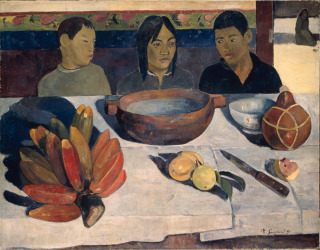Paul Gauguin-Le repas dit aussi Les bananes
