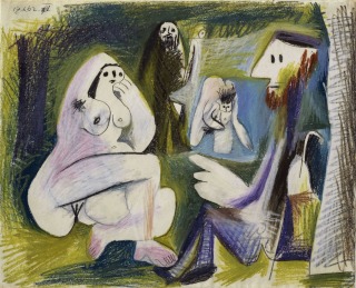 Pablo Picasso-Le déjeuner sur l'herbe d'après Manet, 17 juin 1962