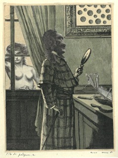 Max Ernst-Collage tiré de Une semaine de bonté. L'île de Pâques 2