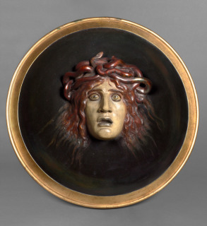 Arnold Böcklin-Bouclier avec le visage de Méduse