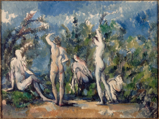 Paul Cézanne-Cinq baigneurs
