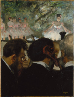 Edgar Degas-Musiciens à l'orchestre