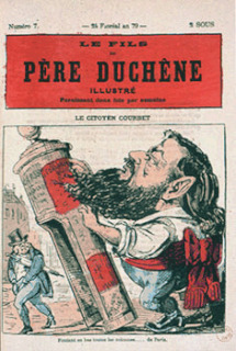 Le citoyen Courbet, couverture du Fils du père Duchêne illustré n°7