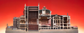 Opéra de Paris, maquette de la coupe longitudinale (entre 1984 et 1986), Garnier, Charles|Gianese, Gianni|Peduzzi, Richard