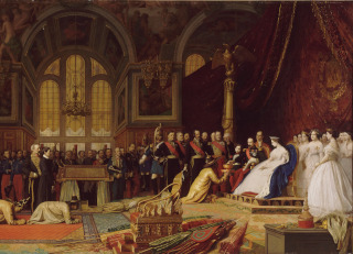 Jean-Léon Gérôme-Réception des ambassadeurs siamois par l'empereur au palais de Fontainebleau