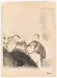 Edgar Degas-Les petites Cardinal parlant à leurs admirateurs
