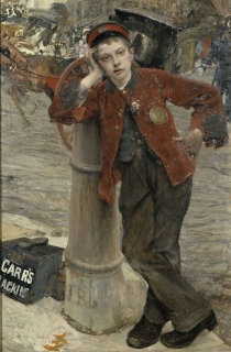 Jules Bastien-Lepage-Le petit cireur de bottes