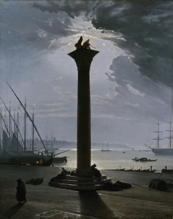 Friedrich Nerly-Venise, la place Saint Marc au clair de lune