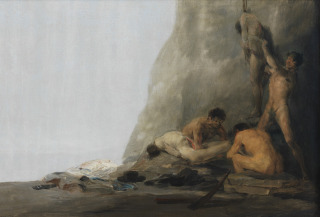 Francisco de Goya-Cannibales préparant leurs victimes