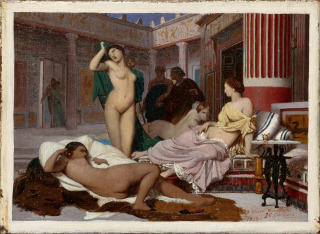 Jean-Léon Gérôme-L'intérieur grec, Le gynécée