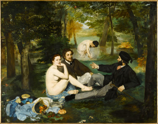 tableau, Edouard Manet, Le déjeuner sur l'herbe, en 1863