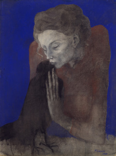 Pablo Picasso-Femme à la corneille